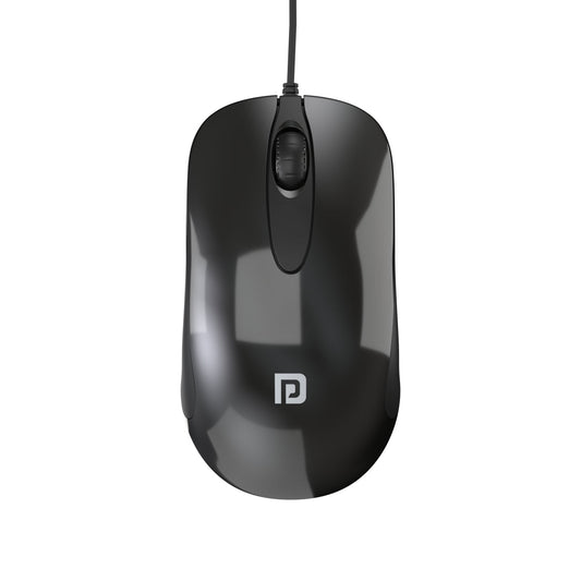 Portronics Toad 26 wired mouse with responsive 1600 DPI for best performance.  Black