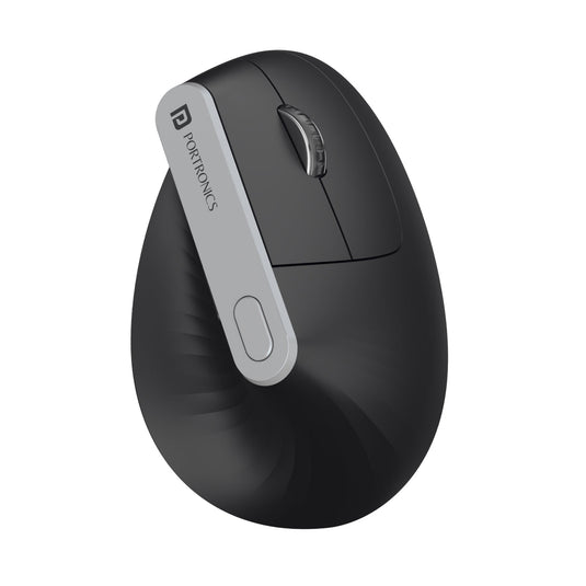 Portronics Toad Ergo Wireless Mouse with 6D Buttons & 1200 DPI| vertical wireless mouse for laptop