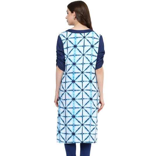 Pannkh Women's Ombre Print Kurti