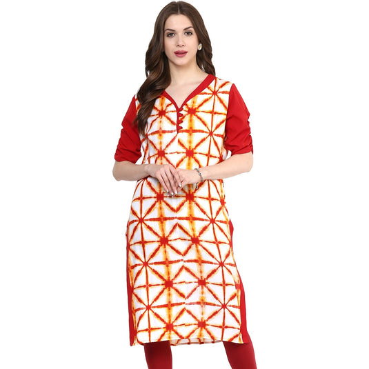 Pannkh Women's Ombre Print Kurti