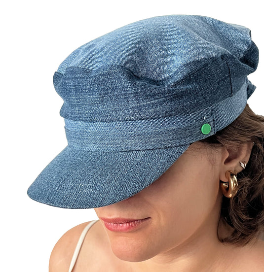 Upcycled Denim Sailor Hat