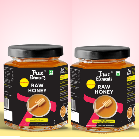 True Elements Raw Honey (350gm x 2)