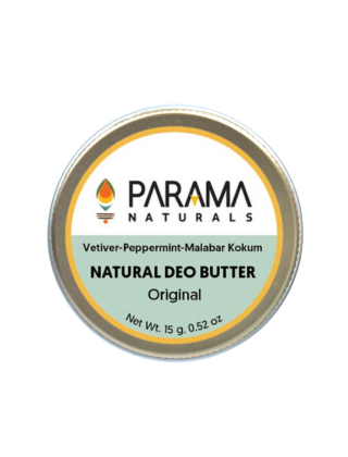 Parama Naturals Deo Butter, Natural Deo, Odor Control, Foot Butter, Underarms Deo, Original Deo, Chemical Free, Alcohol Free, 100% Natural, Long Lasting, Kokum Butter