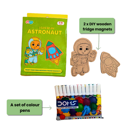 I Can Be An Astronaut - JoGenii's Mini DIY Kit | Ages 3-99 | Return Gift, Travel Friendly (Pack of 10)