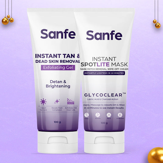 Dark Spots Eraser Combo - Instant Spotlite Mask & Instant Tan & Dead Skin Removal Gel