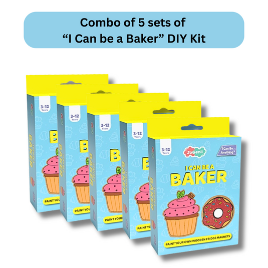 I Can Be a Baker - JoGenii's Mini DIY Kit | Ages 3-99 | Return Gift, Travel Friendly (Pack of 5)