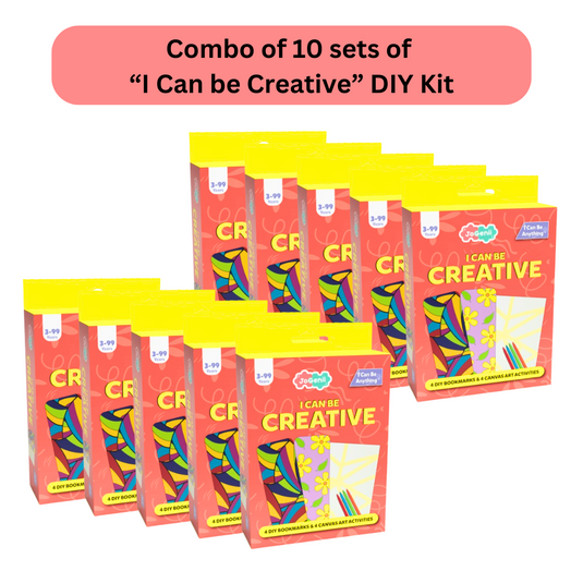 I Can Be Creative - JoGenii's Mini DIY Kit | Ages 3-99 | Return Gift, Travel Friendly (Pack of 10)