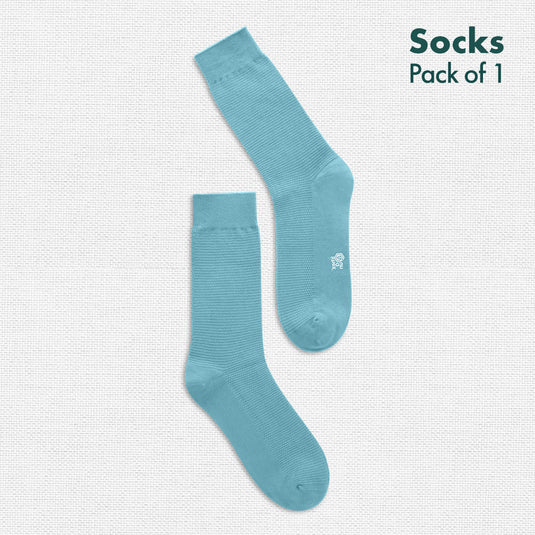 Minty Fresh! Unisex Socks, 100% Organic Cotton, Crew Length, Pack of 1