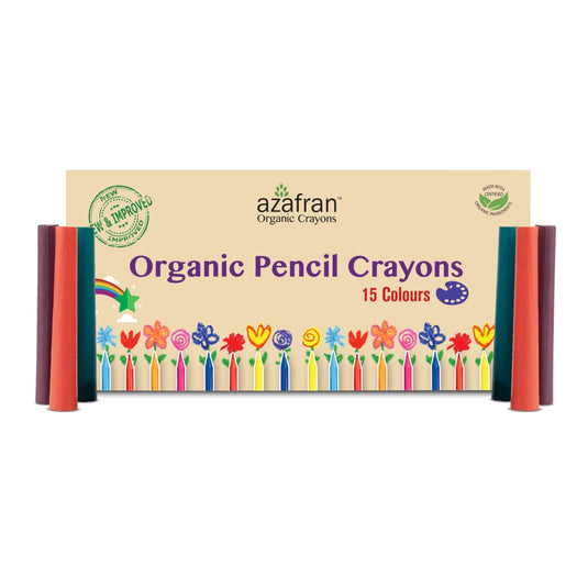 Organic Pencil Crayons, 15 colors