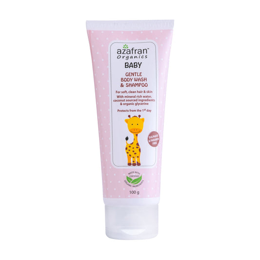 Azafran Organic Baby Gentle Body wash and Shampoo