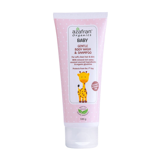 Azafran Organic Baby Gentle Body wash and Shampoo