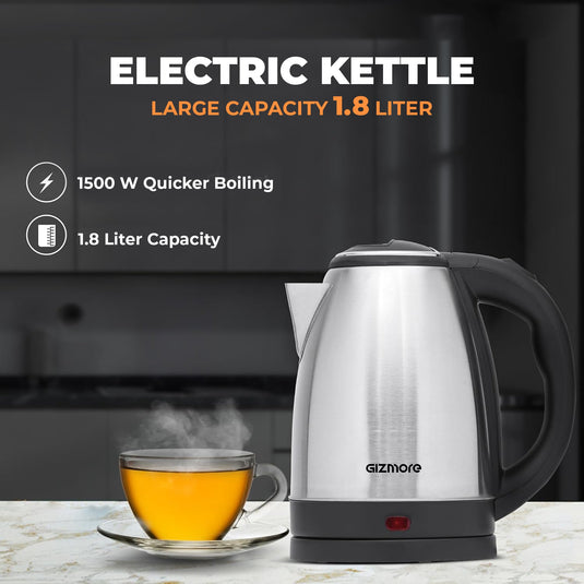 GIZMORE EK01 1.8L Stainless Steel Electric Kettle