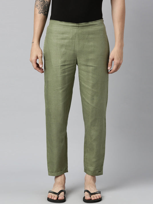 Men Regal Olive Hemp Lounge Pant