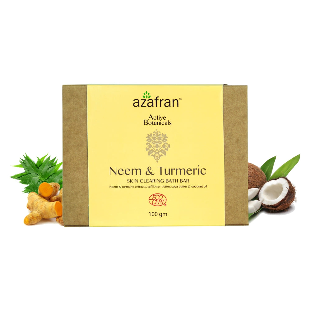 Organic Neem & Turmeric Skin Clearing Bath Bar - 100gm