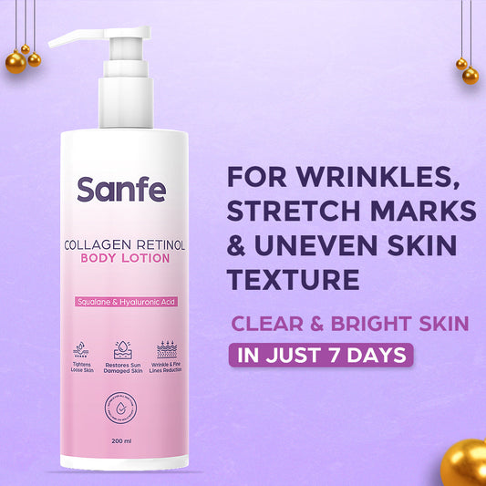 Sanfe Collagen Retinol Body Lotion - 200ml