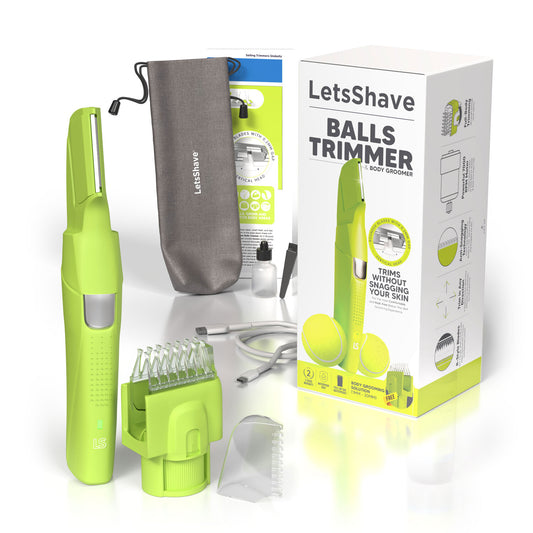 LetsShave Balls Trimmer for Men | 2 Year Warranty | 90 Min RunTime, Waterproof