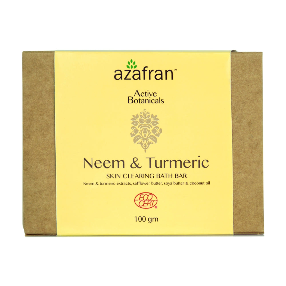 Organic Neem & Turmeric Skin Clearing Bath Bar - 100gm