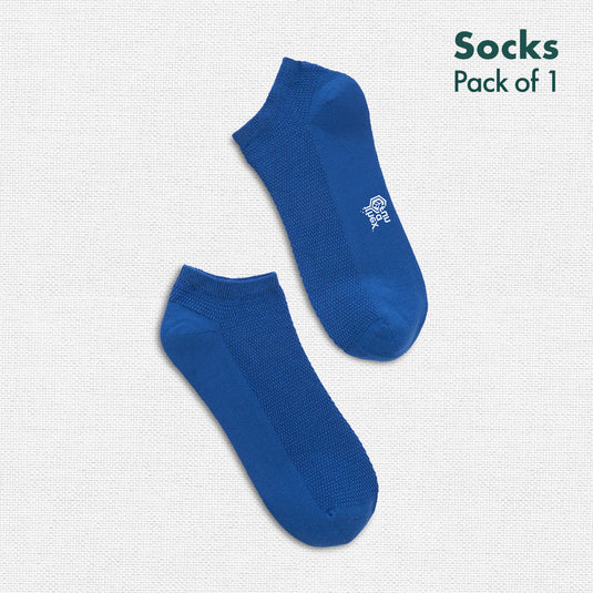 Blue-tiful! Unisex Socks, 100% Organic Cotton, Ankle Length, Pack of 1