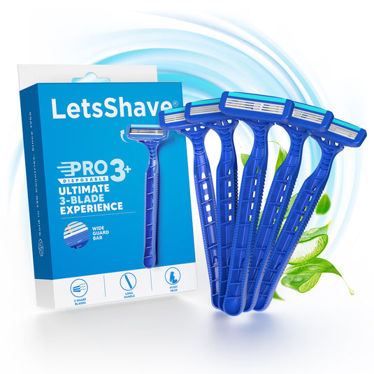 LetsShave Pro 3 Disposable Razor (Pack of 5)