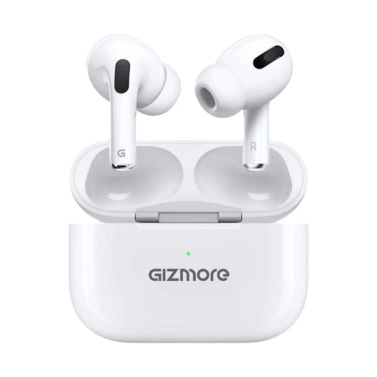 GIZMORE 862 | TWS In-Ear Earbuds Type-C Fast Charging with 12 Hours Playtime & Bluetooth V5.0|13mm Bass Drivers| Sweat & Water Resistant | Touch Controls & Voice Assistant Earbuds (White)