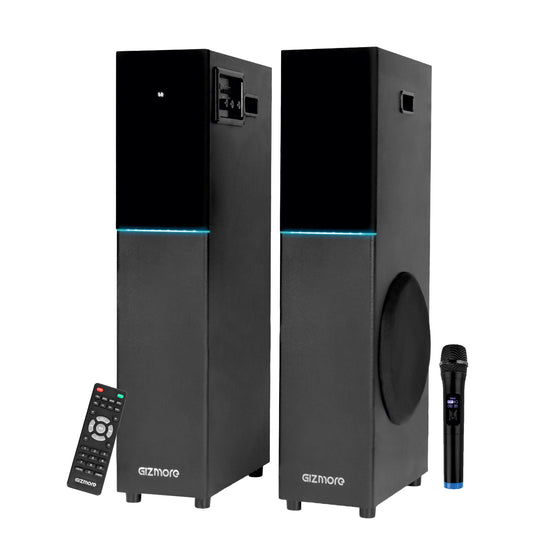 GIZMORE DT11500 120W Dual Tower Wooden Speaker