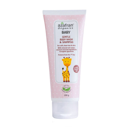 Azafran Organic Baby Gentle Body wash and Shampoo