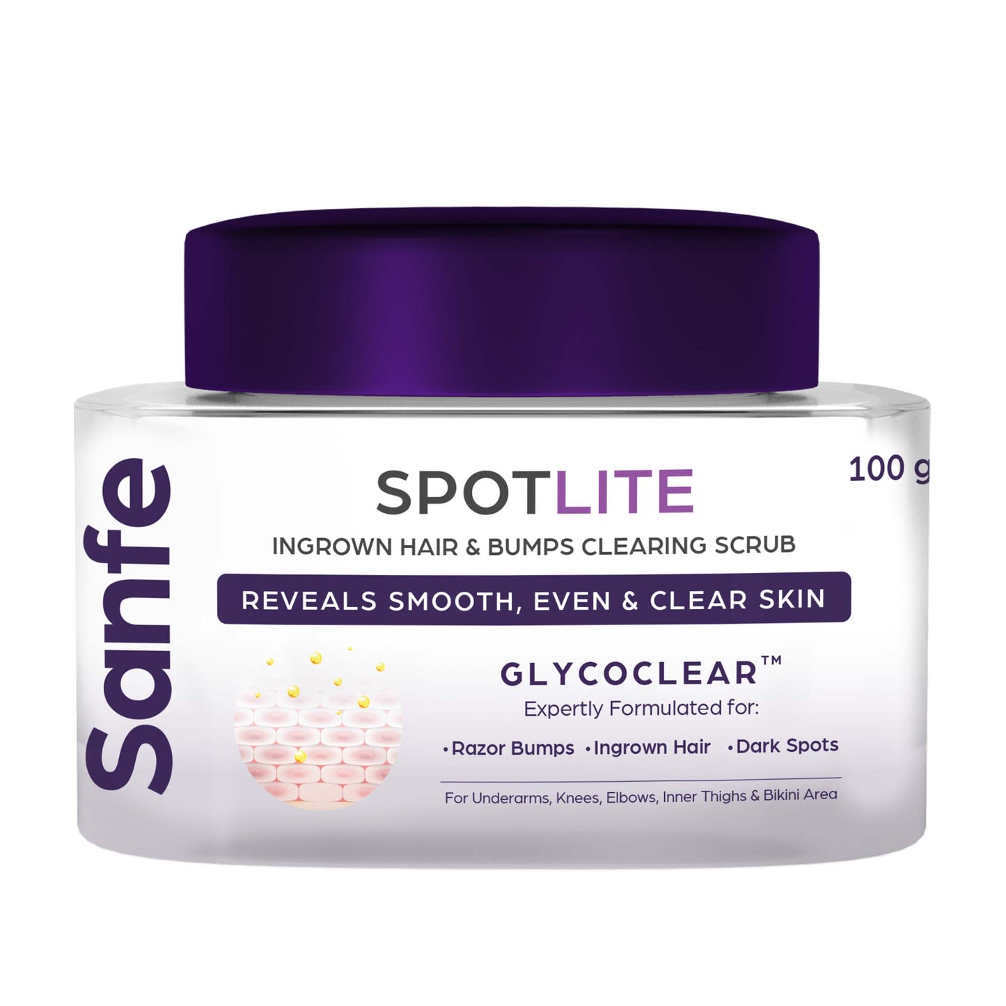 Sanfe Spotlite Sensitive Areas Body Scrub For Dark Underarms