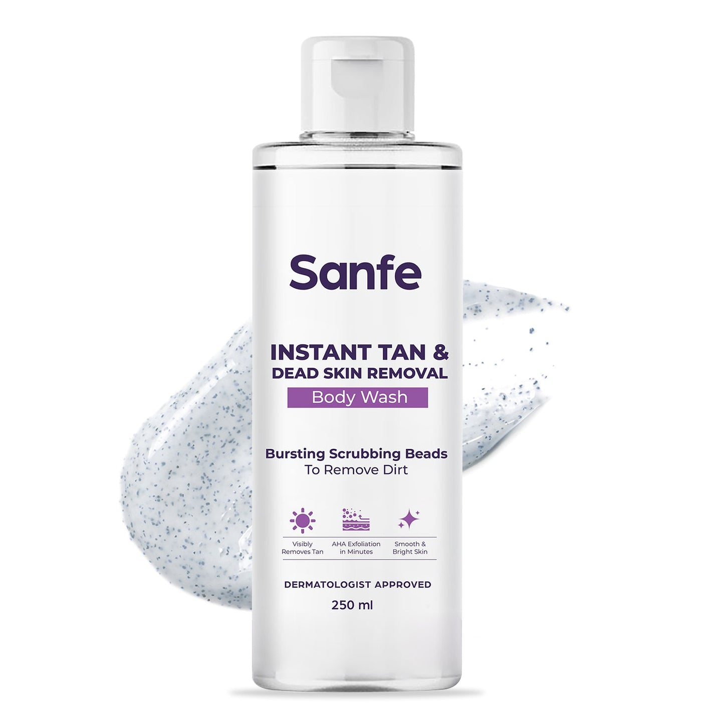 Sanfe Instant Tan & Dead Skin Removal Body Wash - 250ml