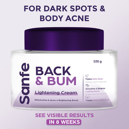 Back and Bum lightening Cream - 100gm