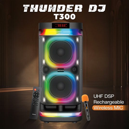 GIZMORE 300W Thunder DJ Trolley Party Speaker