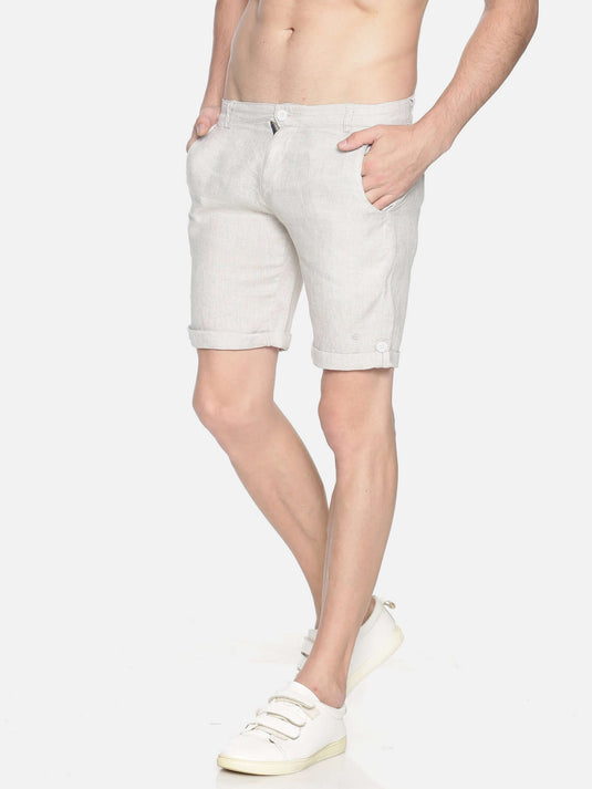 Men Beige Shorts