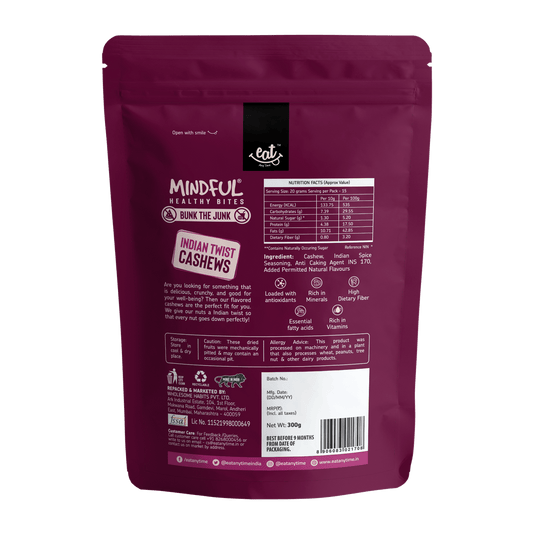 Buy Indian Twist Cashew Online - Eat Anytime