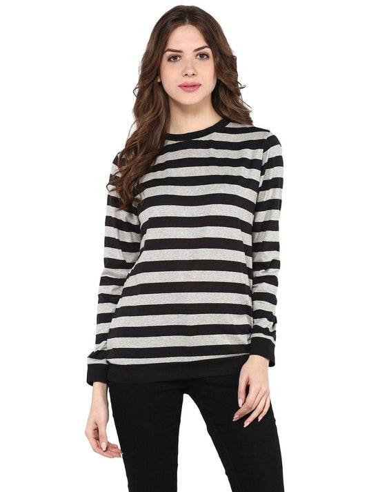 Stripe Round Neck Sweater