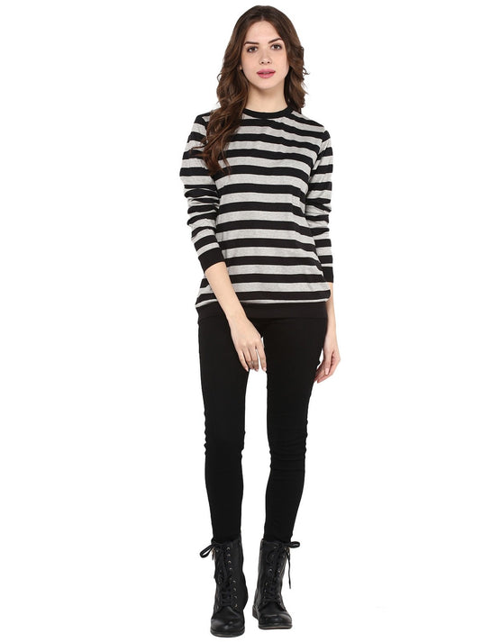 Stripe Round Neck Sweater