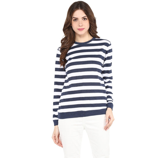 Stripe Round Neck Sweater