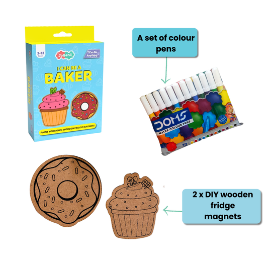 I Can Be a Baker - JoGenii's Mini DIY Kit | Ages 3-99 | Return Gift, Travel Friendly