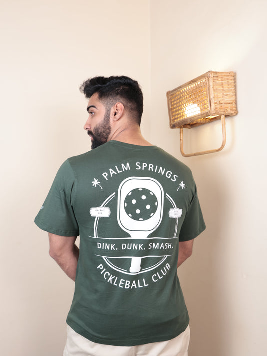 Pickleball Forest Green Oversized T-Shirt