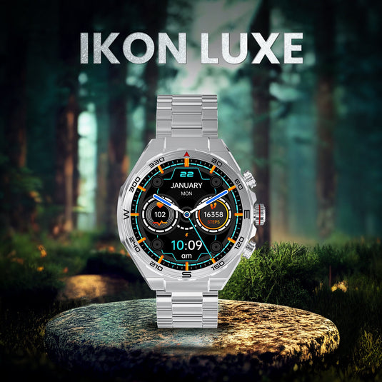 GIZMORE IKON Luxe 3.93cm (1.55) Super HD Display BT Calling Smartwatch