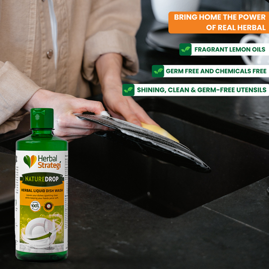 Herbal Dishwashing Liquid | Product Size: 500 ml, 1 ltrs, 1.8 ltrs, 2 ltrs, 5 ltrs