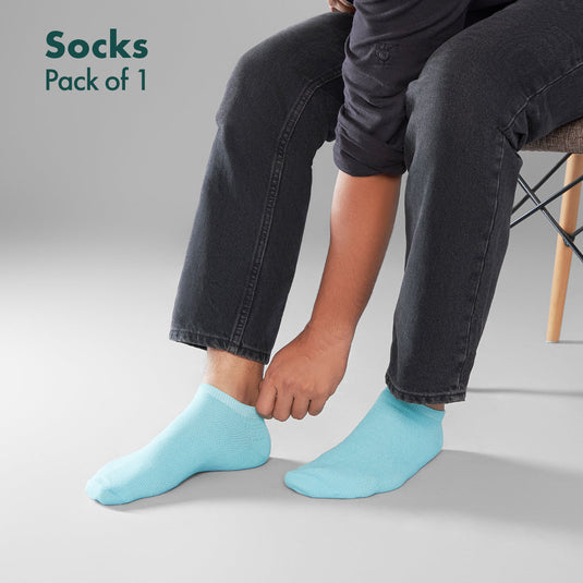 Minty Fresh! Unisex Socks, 100% Organic Cotton, Ankle Length, Pack of 1