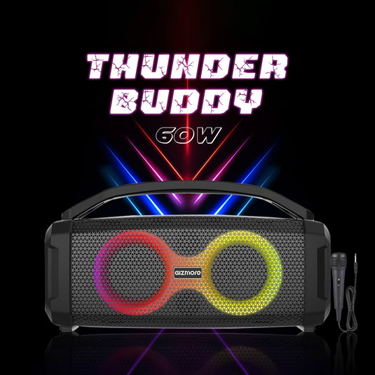 GIZMORE THUNDER BUDDY 60 W  Karaoke BT Portable Party Speaker