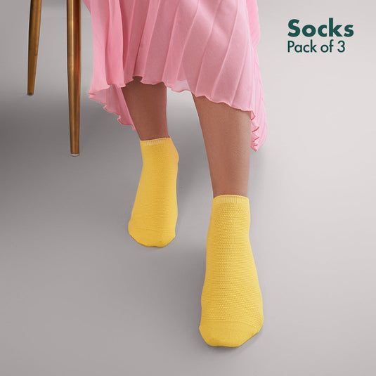 BRB! Bold Right back! Unisex Socks, 100% Organic Cotton, Ankle Length, Pack of 3