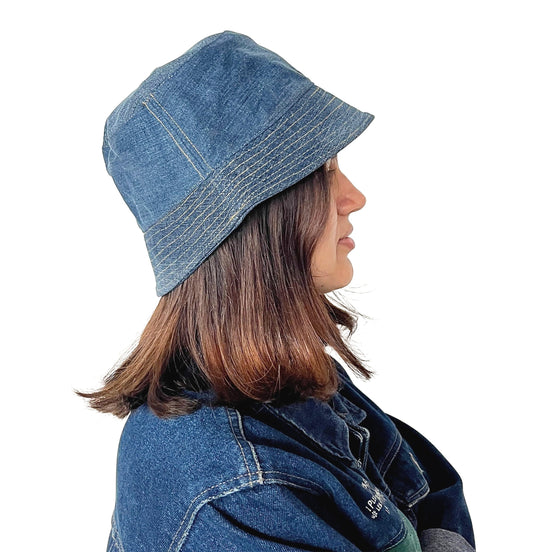 Upcycled Denim Bucket Hat