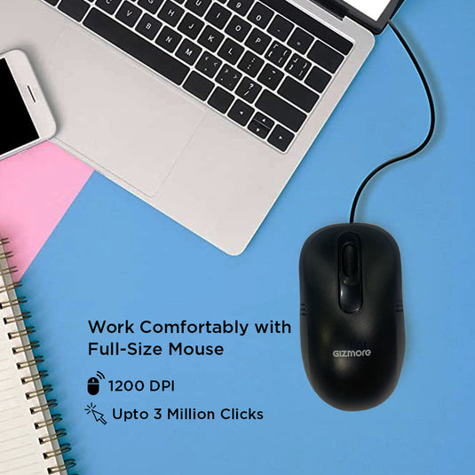 GIZMORE M001 USB Wired Optical Mouse