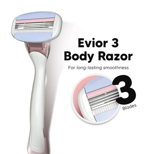 Evior 3 Value Set (Evior 3 Razor+Evior 3 Blades Pack of 4)