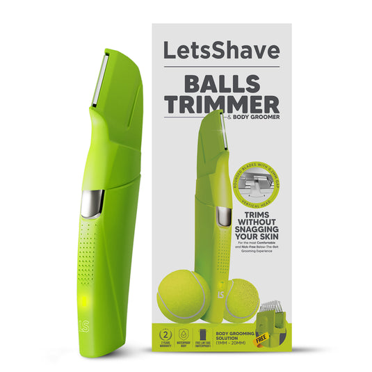 LetsShave Balls Trimmer for Men | 2 Year Warranty | 90 Min RunTime, Waterproof