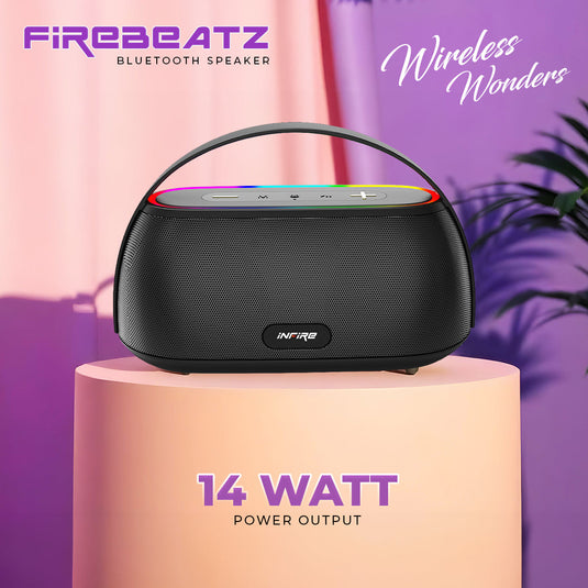 iNFiRe FireBeatz 14W Portable BT RGB Speaker Upto 8 Hrs Playtime With 5.4 BT Version, 14 W Bluetooth Speaker