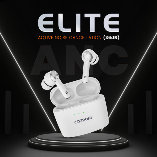 GIZMORE ELITE 852 ANC with 36dB Type-C Fast Charging TWS