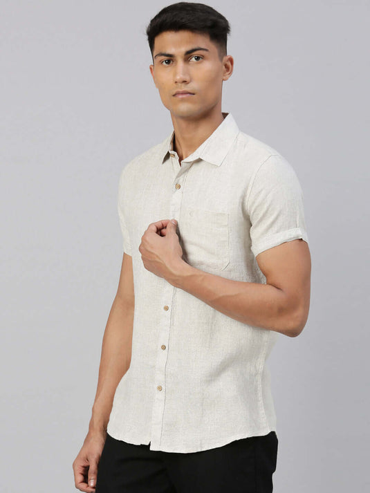 Men Beige Shirt