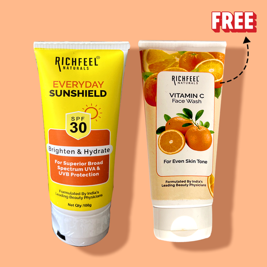 Richfeel Sunshield SPF 30 with Free Face Wash